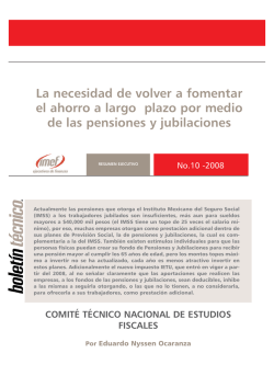 La necesidad de volver a fomentar el ahorro a largo plazo por