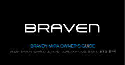 BRAVEN MIRA OWNER`S GUIDE