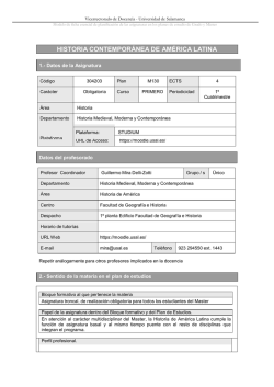 NOMBRE DE LA ASIGNATURA - Instituto de Iberoamerica