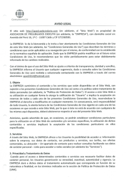El sitio web http://aped.webcindario.com (en adelante, el "Sitio Web