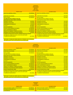 Descarga Requisitos de Aspirantes, Revalidantes y