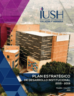 plan estrategico 2015 - 2019 listo - Institución Universitaria Salazar