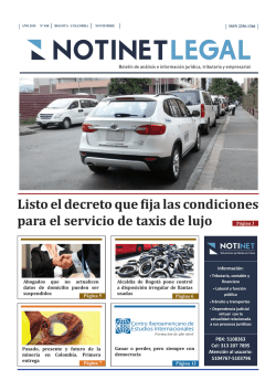 Listo el decreto que fija las condiciones para el servicio de taxis de