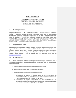 BASES Y CONDICIONES DE LA PROMOCIÓN