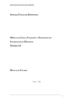 Sistema Unico de Depósitos