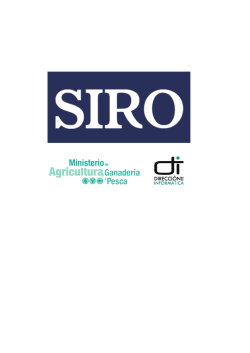 Instructivo único - Siro - Ministerio de Agricultura, Ganadería y Pesca