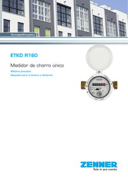 ETKD R160 Medidor de chorro único