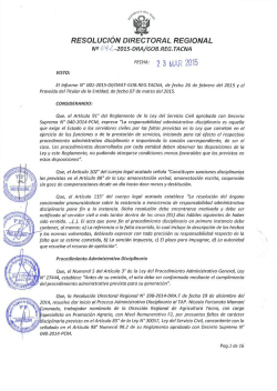 R.D.R. Nº 092-2015-DRAT - Dirección Regional de Agricultura