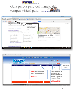 Guía paso a paso del manejo del campus virtual para