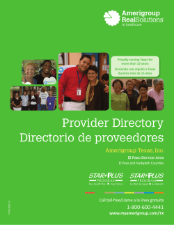 Provider Directory Directorio de proveedores