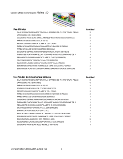 Pre-Kínder Pre-Kínder de Enseñanza Directa