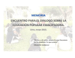 “Al fin y al cabo, somos lo que hacemos para cambiar lo que