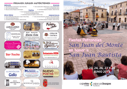 Programa impreso - San Juan del Monte