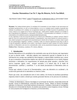 Enseñar Matemáticas Con Tic Y Algo De Historia, No Es Tan Difícil.