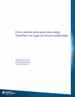Cinco razones principales para elegir SharePlex&reg; en