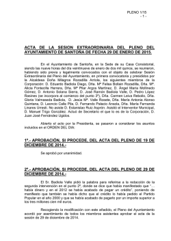 Pleno 29/01/2015 - Ayuntamiento de Santoña