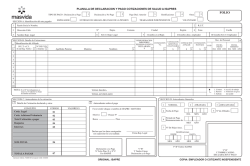 planilla de declaracion y pago de cotizaciones de salud a