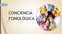 CONCIENCIA FONOLOGICA - Colegio Calasanz Pereira