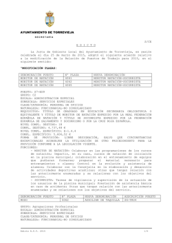 Modificación puntual RTP 2015