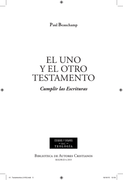 EL UNO Y EL OTRO TESTAMENTO - Biblioteca de Autores Cristianos