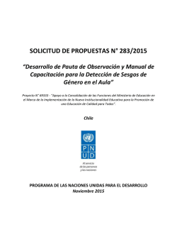 Descargar BASES - Operaciones PNUD Chile