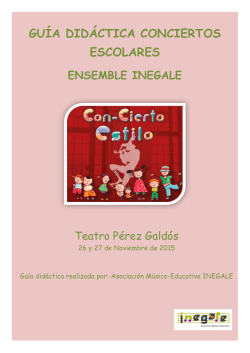 guía didáctica - Fundación Canaria Auditorio y Teatro de Las