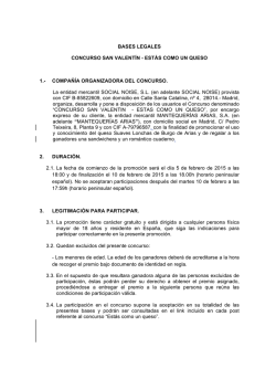 BASES LEGALES CONCURSO SAN VALENTÍN