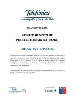 Preguntas y Respuestas - Desafío Polillas