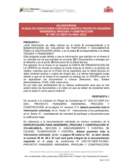 PREGUNTA 1 ¿Qué información se debe colocar en el sobre A