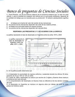 Banco de preguntas de Ciencias Sociales