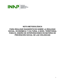 8. INAP. Nota metodol&oacute;gica para realizar diagn&oacute;sticos