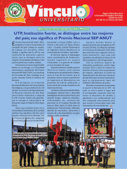 eso significa el Premio Nacional SEP ANUT