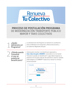 Renueva Tu Colectivo - Subsidios DTPR