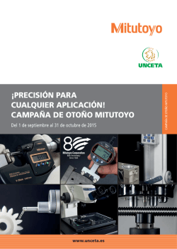¡precisión para cualquier aplicación! campaña de