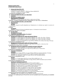 Resoluciones HCD - Facultad de Ciencias Exactas