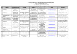 Lista de invitados - Secretar&iacute;a T&eacute;cnica de Capacitaci&oacute;n y Formaci&oacute;n