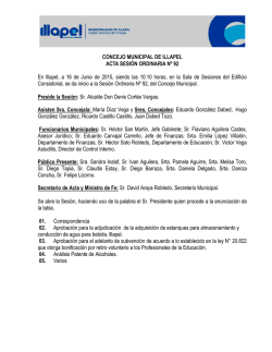 CONCEJO MUNICIPAL DE ILLAPEL