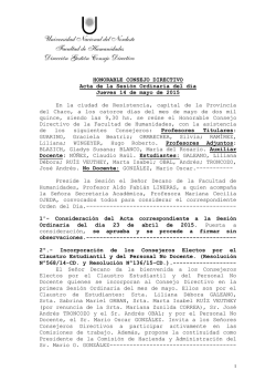 Universidad Nacional del Nordeste Facultad de Humanidades