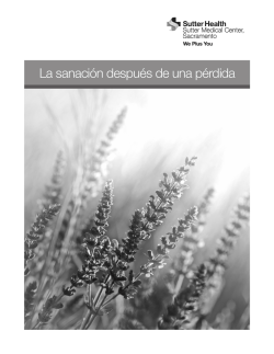 Spanish-Sutter Medical Center Sacramento Healing After Loss booklet