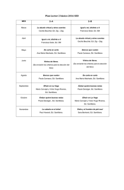 Plan Lector 2 básico 2016 SED - SED | Colegio San Esteban Diácono