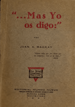 "Mas Yo os digo" - Historia y Verdad