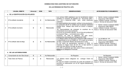 Norma de auditoría de las órdenes de práctica