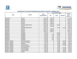 tabulador de sueldos presidencia municipal apaseo el grande 2015