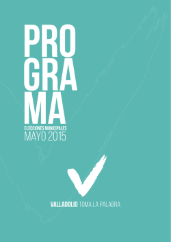 mayo 2015 - Valladolid Toma la Palabra