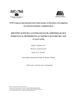 Identificación de las estrategias de aprendizaje que fomentan el