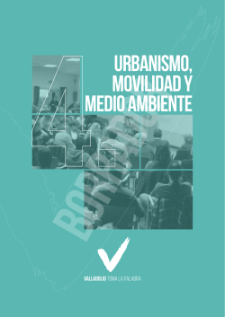 Urbanismo, movilidad y medio ambiente