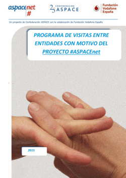 Guía de Visitas con motivo del Proyecto ASPACEnet 2015