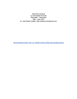 Seminario Doctoral La Universidad del Zulia Maracaibo