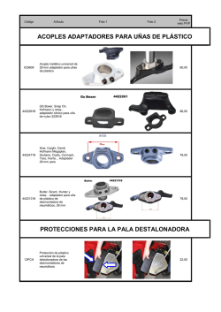 ACOPLES ADAPTADORES PARA UÑAS DE