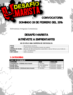 Convocatoria Domingo 28 de febrero del 2016